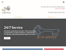 Tablet Screenshot of locksmithlongview.com